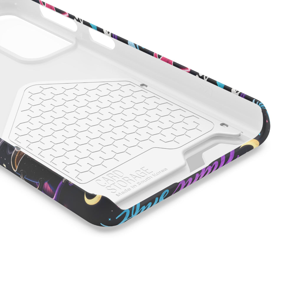 Night Shift Nurse Phone Case with Card Holder — "Fueled by Midnight Coffee"