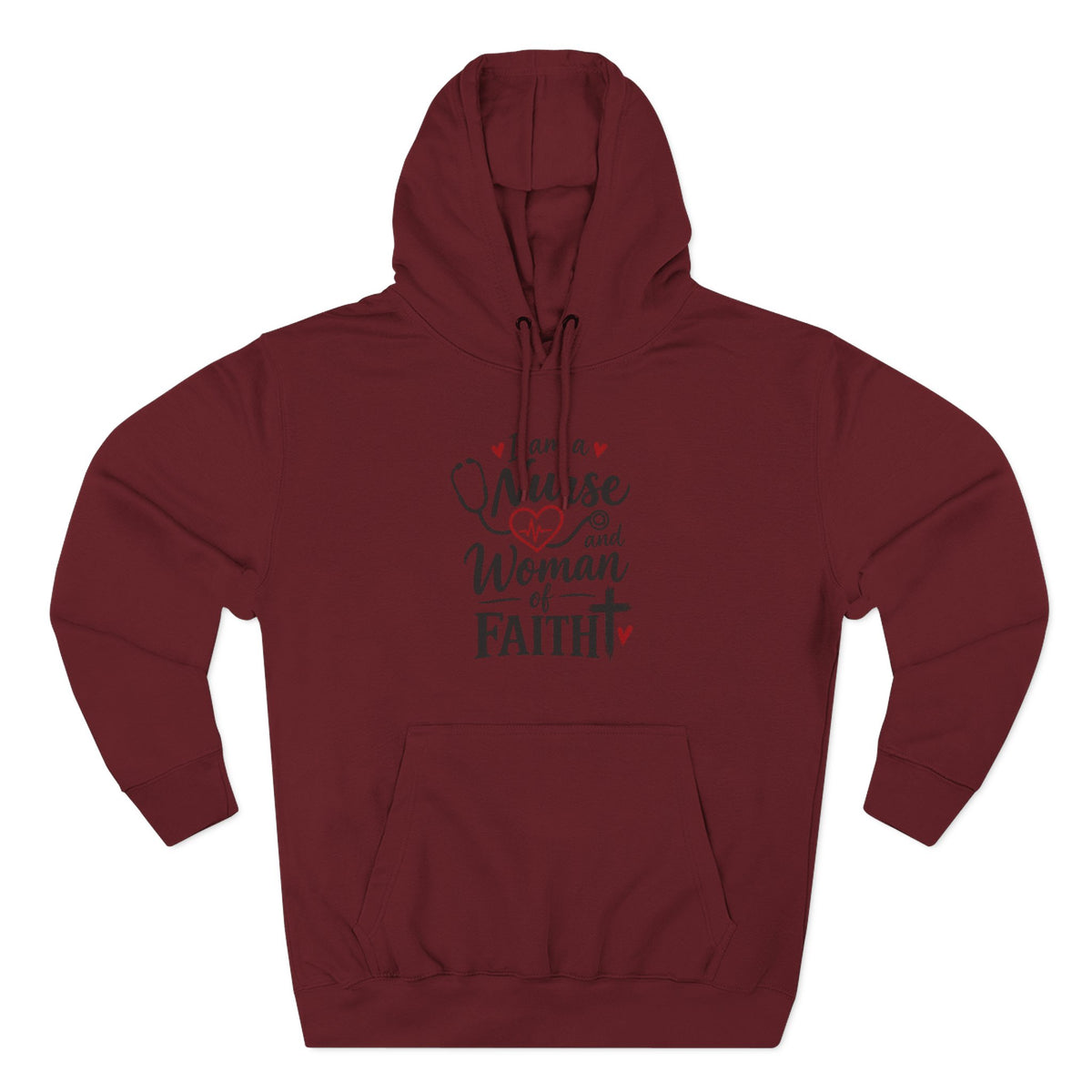 Nurse and Woman of Faith Hoodie — Inspirational Christian Healthcare Gift