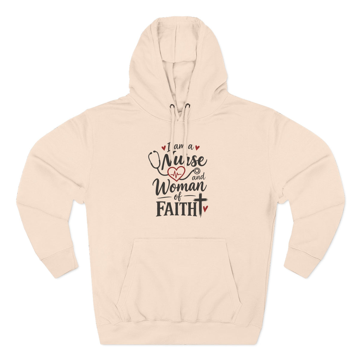 Nurse and Woman of Faith Hoodie — Inspirational Christian Healthcare Gift