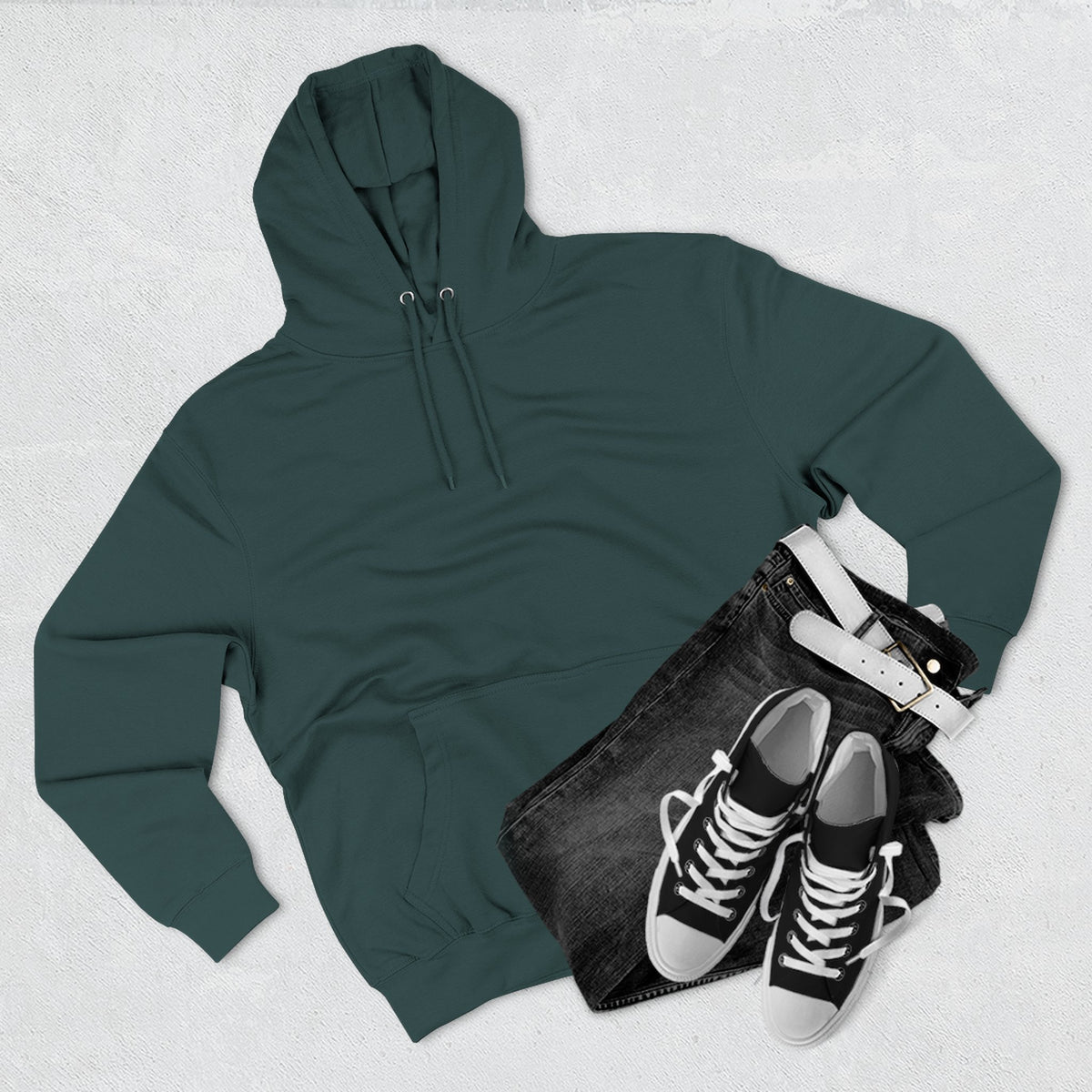 Nurse & Man of Faith Hoodie - Stethoscope Heart Cross Fleece Pullover