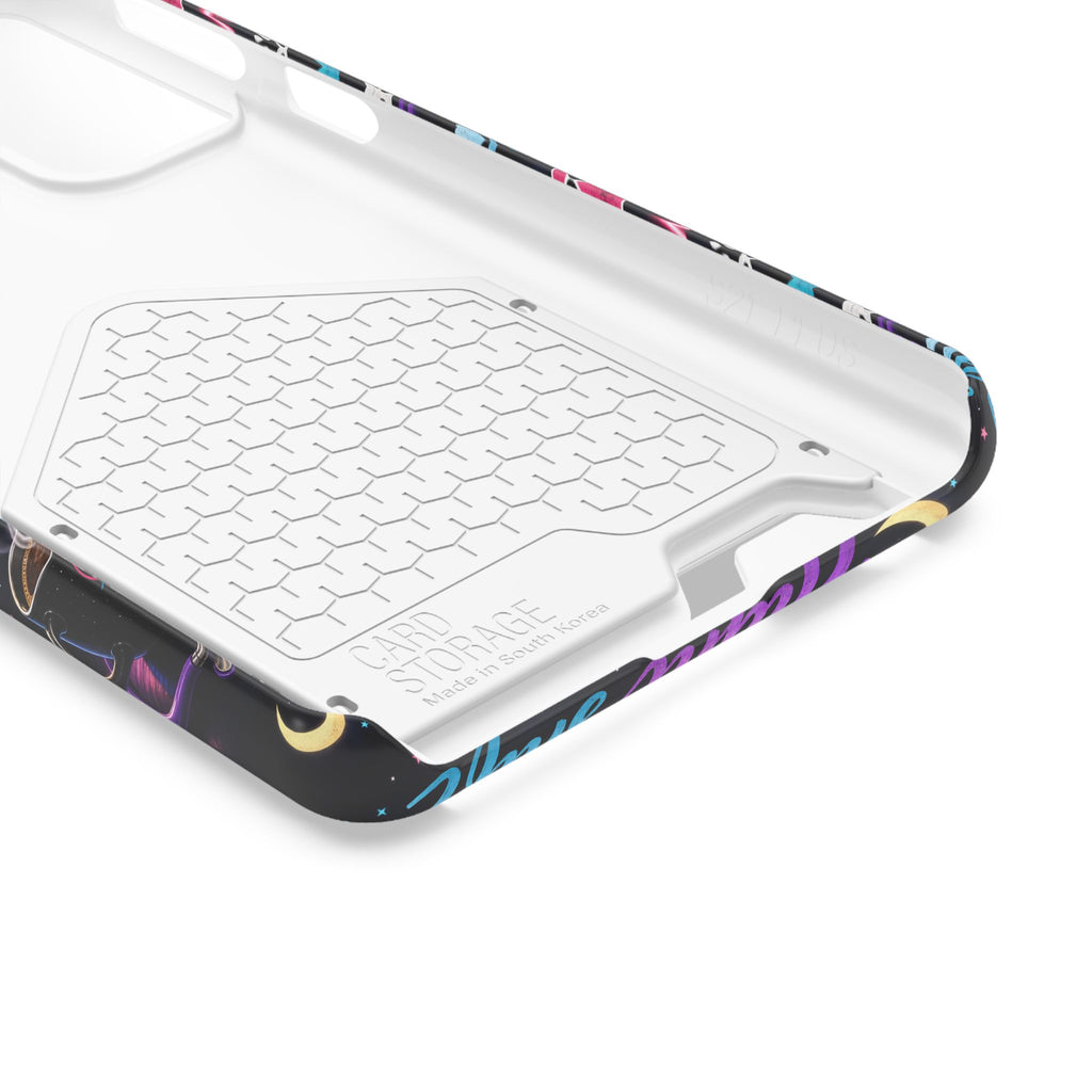 Night Shift Nurse Phone Case with Card Holder — "Fueled by Midnight Coffee"
