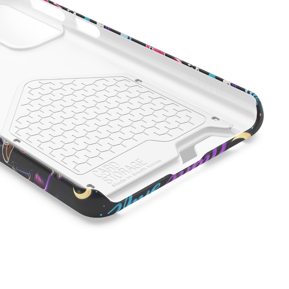Night Shift Nurse Phone Case with Card Holder — "Fueled by Midnight Coffee"