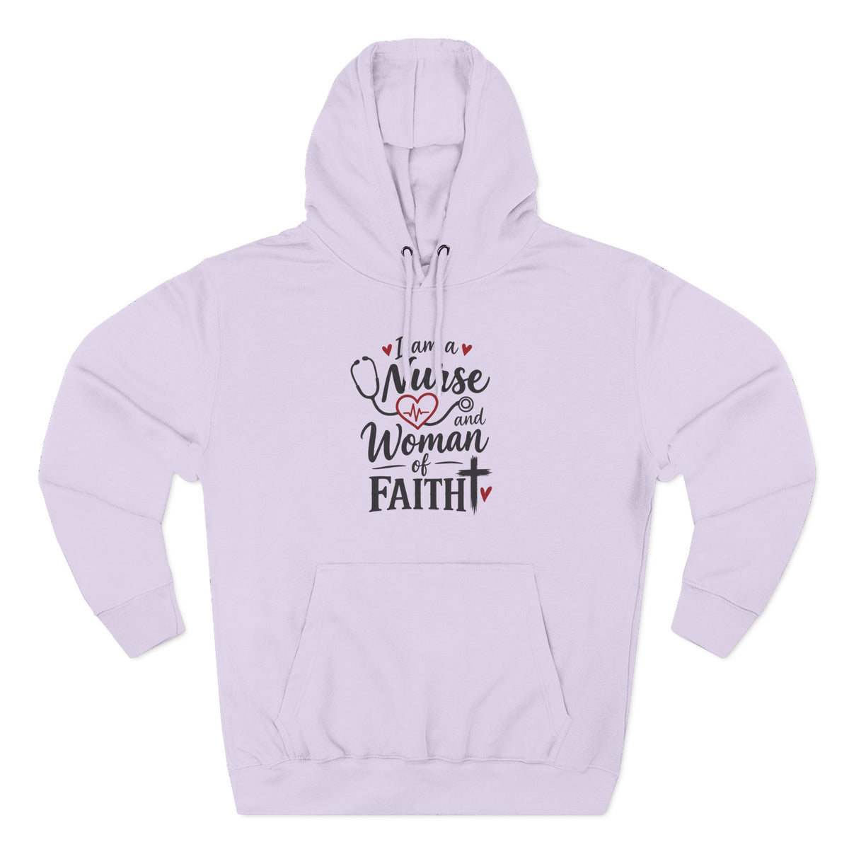 Nurse and Woman of Faith Hoodie — Inspirational Christian Healthcare Gift