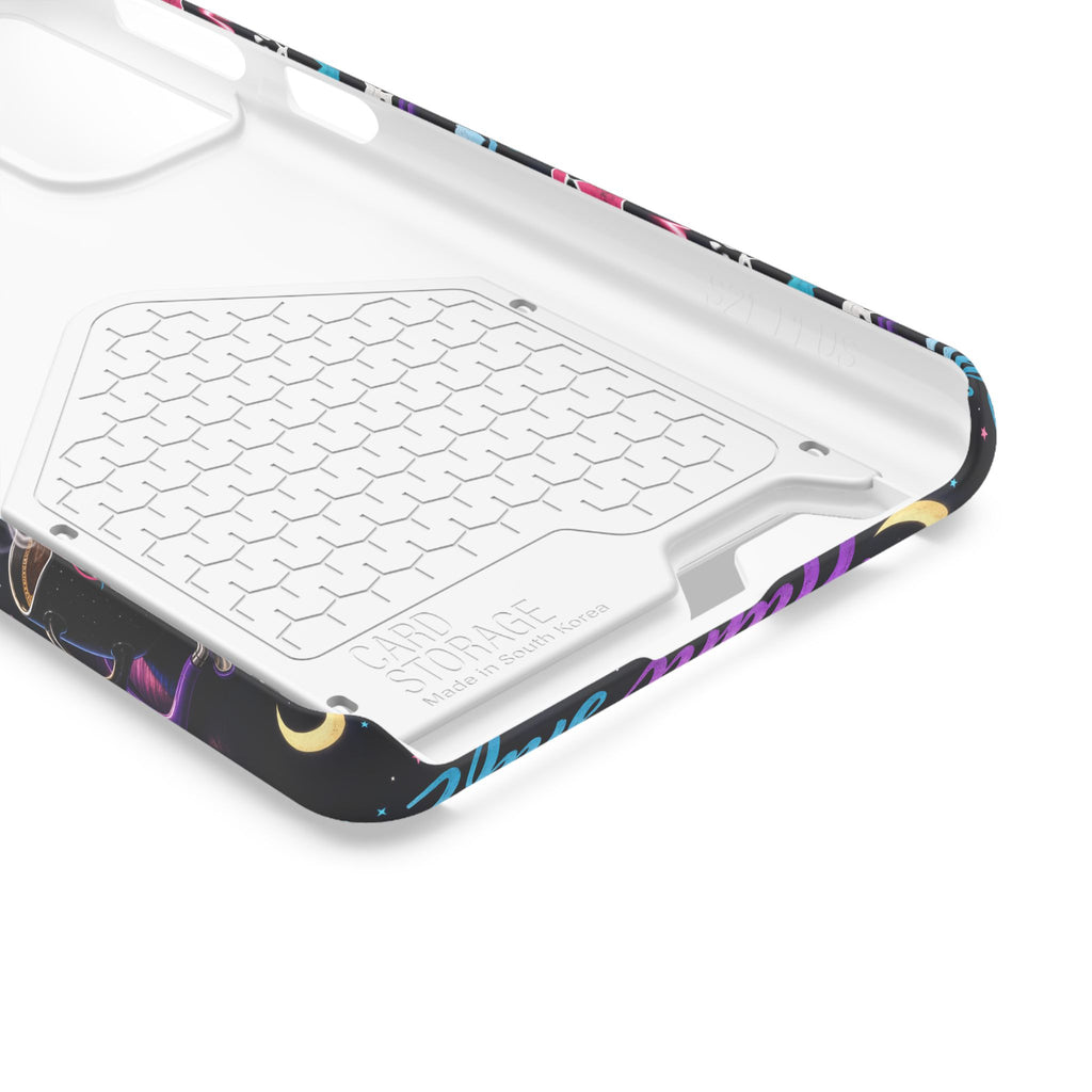 Night Shift Nurse Phone Case with Card Holder — "Fueled by Midnight Coffee"