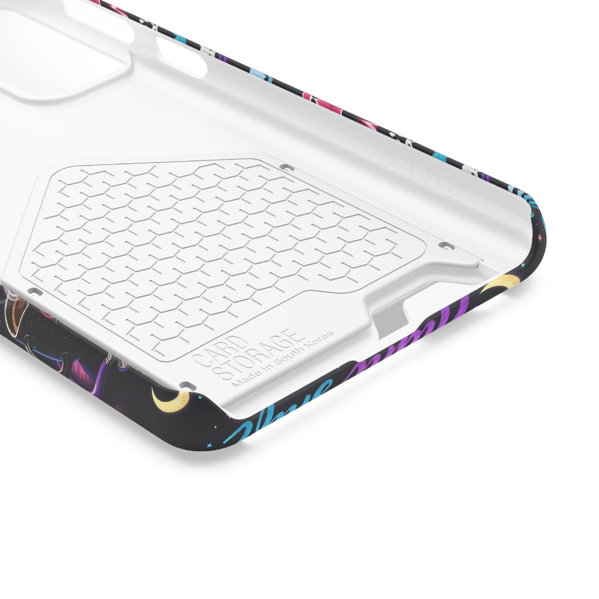 Night Shift Nurse Phone Case with Card Holder — "Fueled by Midnight Coffee"